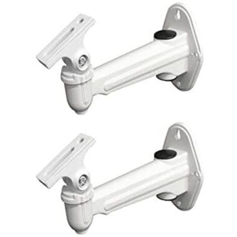 CSPARKV 95x188mm 2PCS Universel Aluminium Réglable Montage Mural Support de Caméra Support de Caméra Support Mural Caméra Système de Surveillance à Domicile Support de Support