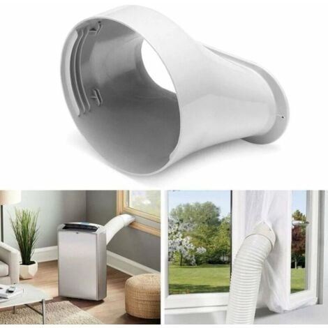 CSPARKV Air Conditioner Window Hose Adapter Flat Mouth Interface 15cm,Window Adapter Plate Tube Connector Window Slide Kit Mobile Air Conditioner Hose Adapter