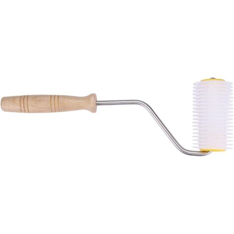 CSPARKV Beekeeping Honey Uncapping Needle Roller Bee Honey Comb Extracting Roller with Non-Slip Handle Wheel Extractor Tool for Beekeeping Equipment