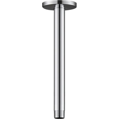 CSPARKV Bras de douche avec 30cm Bras de douche universel pour montage au plafond pour pomme de douche fixe et pomme de douche pluie chromé