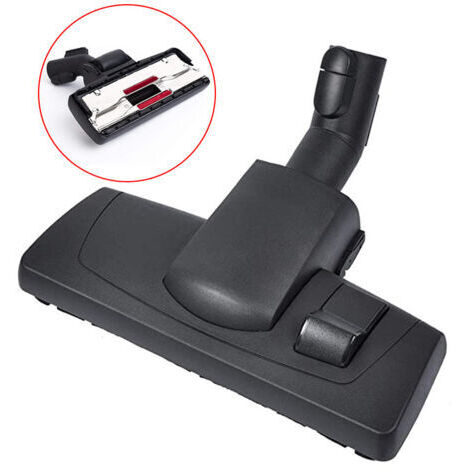 Csparkv – Brosse combinée pour aspirateur 35 mm – Adaptée aux sols durs et moquettes – Articulation rotative – Releveur de fils intégré