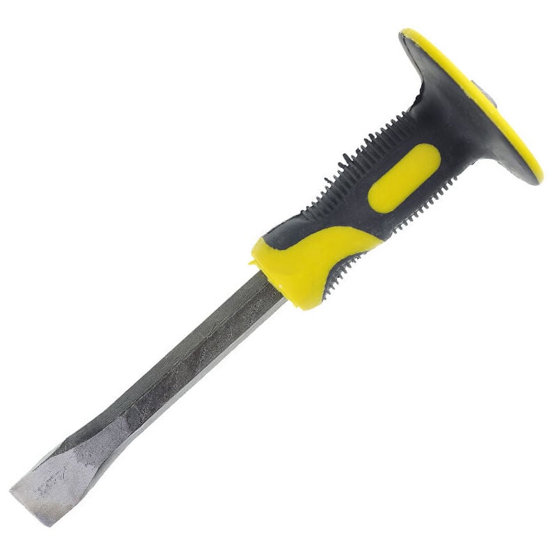 Csparkv - Burin de maçon avec protection de la main 250 x 80 mm