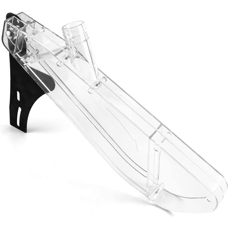 Csparkv - capot de protection de lame en plastique 40cm pour scies circulaires et scies à table, avec protection transparente contre la poussière