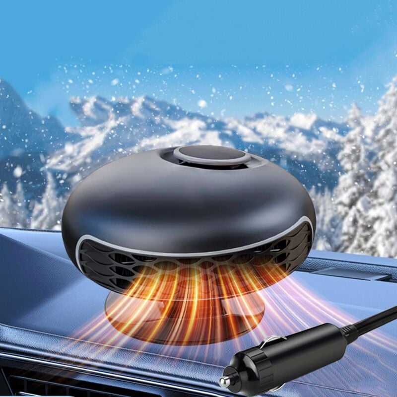 Csparkv - Chauffage de Voiture, 12V 150W Chauffage soufflant pour Voiture, Réchauffeur de Voiture Chauffage De Ventilateur Voiture Portable 2 en 1