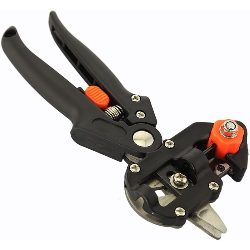 Csparkv - Ciseaux de finition avec élagueur intégré pour greffer des branches de fruits et des arbres avec 2 lames de rechange