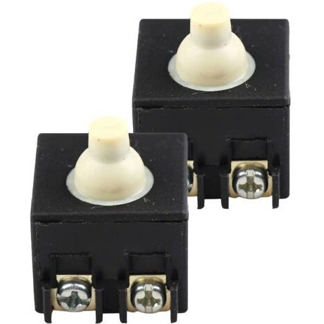 CSPARKV （××cm）Lot de 2 interrupteurs de rechange pour meuleuse d'angle - Anti-poussière - Bouton poussoir - Pour outil électrique portatif