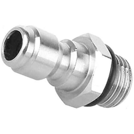 CSPARKV Connecteur à Dégagement Rapide 1/4''14 mm Mâle à 1/4 Pouce Rapide Dégagement Adaptateur Pulvérisateur de Savon pour Laveuse à Pression, Lance en Mousse de Neige Coupleur en Acier Inoxydable