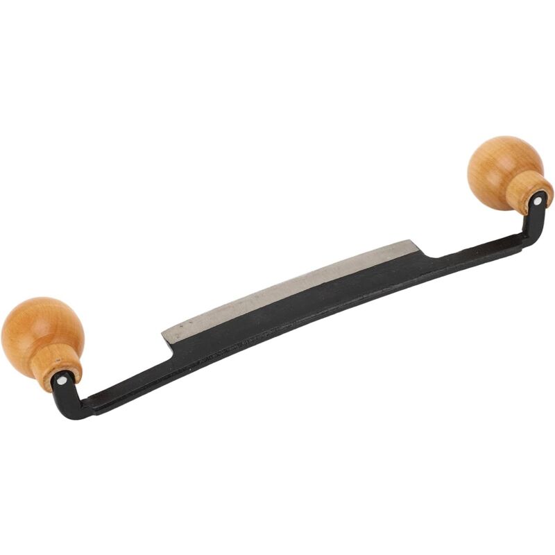 Csparkv - Couteau de Travail du Bois à Tirage Droit, Outil de Rasage avec Manche en Bois Antidérapant, Lame en Acier au Tungstène Incisif, Idéal pour