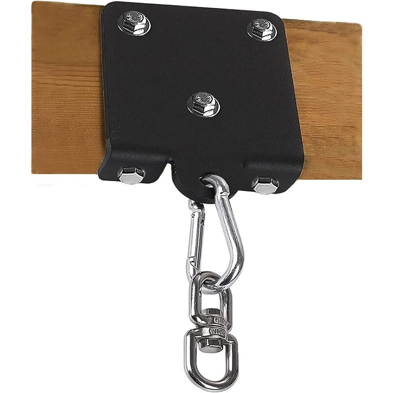 Crochet de suspension robuste pour sac de boxe, rotation à 360 °, crochet de poutre en bois pour entraînement de boxe, Muay Thai, yoga aérien,