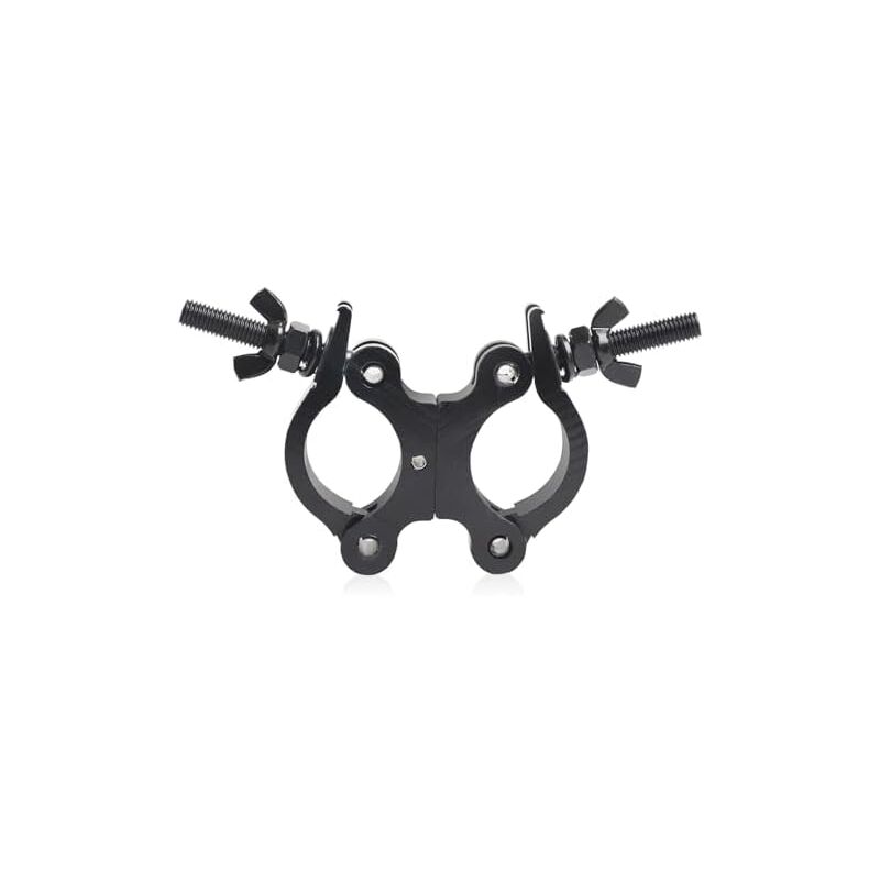 Crochet pour l'éclairage de Scène, Truss Clamp Crochet de Fixation, Pince en Alliage d'aluminium pour Suspendre l'éclairage, Double Tube Pivotant,