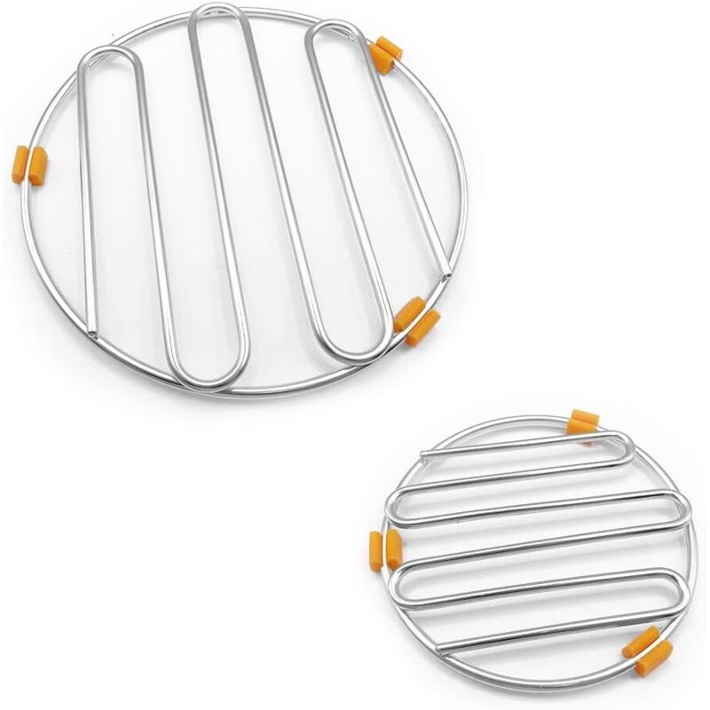 Cuisson à La Vapeur Rack-Grille Ronde à gâteaux,Grille de Refroidissement,pour Grille à gâteau pour la Cuisson, la Cuisson et la friture (Acier