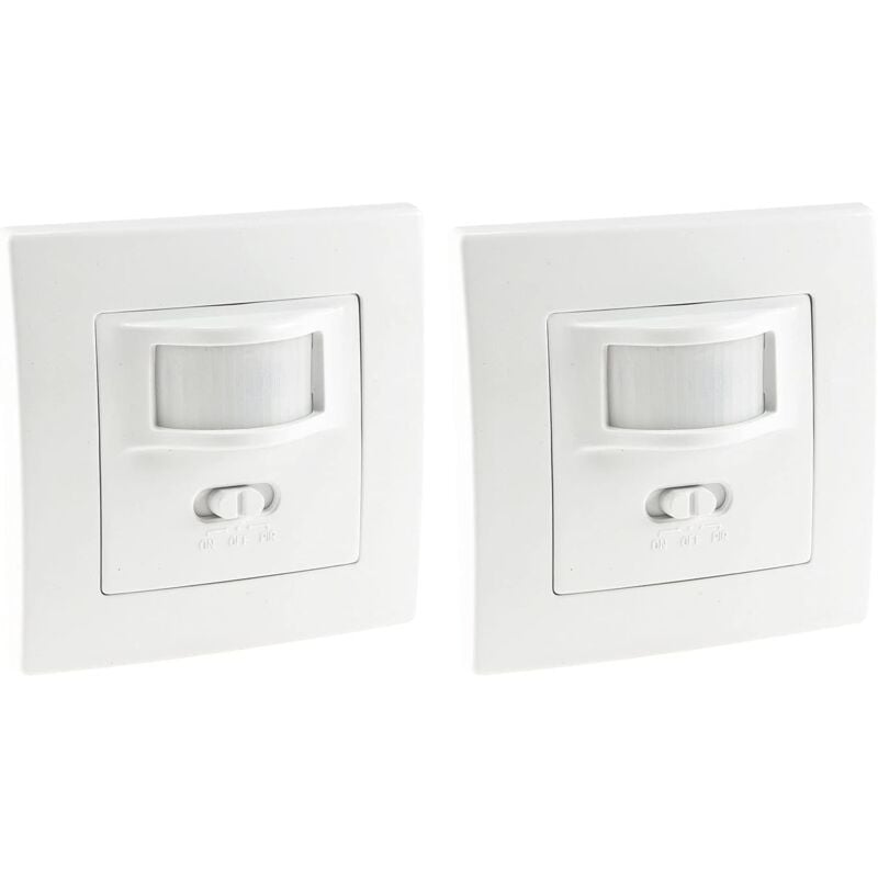 Csparkv - Détecteur de mouvement i encastrable i led compatible avec une portée de 9 m - Technologie 2 fils - IP20 i remplace un interrupteur, Blanc