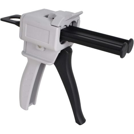 CSPARKV Dispensing Gun, 50ml Epoxy Dispensing Gun, AB Epoxy Glue Gun Handle Applicator for 1:1 Mixing Glue, 50ml Manual Applicator Gun, AB Plastic Tube