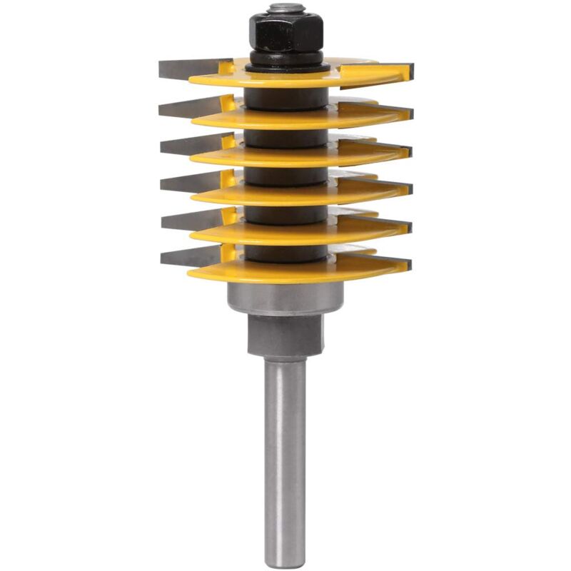 Csparkv - Empilable Réglable Fente Routeur à Bits 8mm Tenon Joint Cutter Profondeur De Coupe Biscuit Routeur Menuiserie Routeur Bits Fraise à Bois