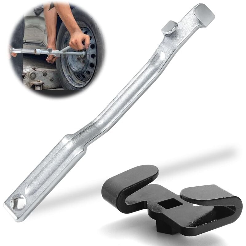 Extension de clé Extension Wrench 34 cm Outil D'extension de Clé Universelle Rallonge L'outil Clé avec 8 cm Rallonge de Clé pour Soulever Les Vis