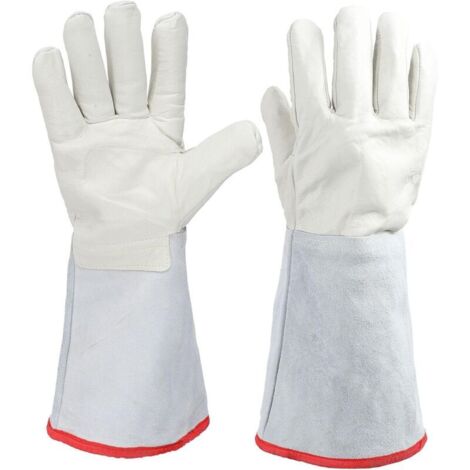 CSPARKV Gants cryogéniques, Gants de Protection Contre l'azote Liquide, Gants congelés, Gants cryogéniques Solides, Gants de Traitement de la Glace sèche, Gants de Protection Contre Les liquides, 40cm