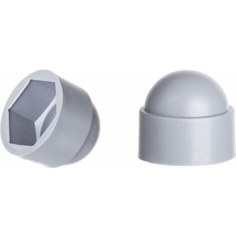 CSPARKV （Gris）Cache-écrous M10 pour clé de 17， 100 pcs.