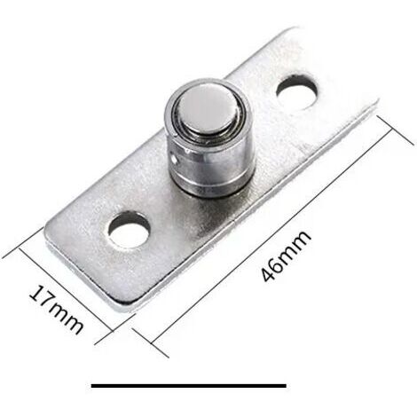 CSPARKV Guide de Plancher de Porte de Grange en Acier Inoxydable Rouleau Guide de Sol Porte Coulissante Quincaillerie Accessoires Insérer des Roulements Argent