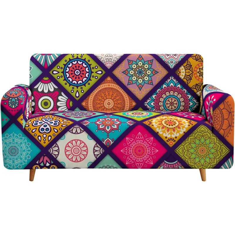 Csparkv - Housse de Canapé 3 Places avec Accoudoirs Extensible, Revêtement de Canapé Antidérapante Élastique Housse Canape Stretch Universel