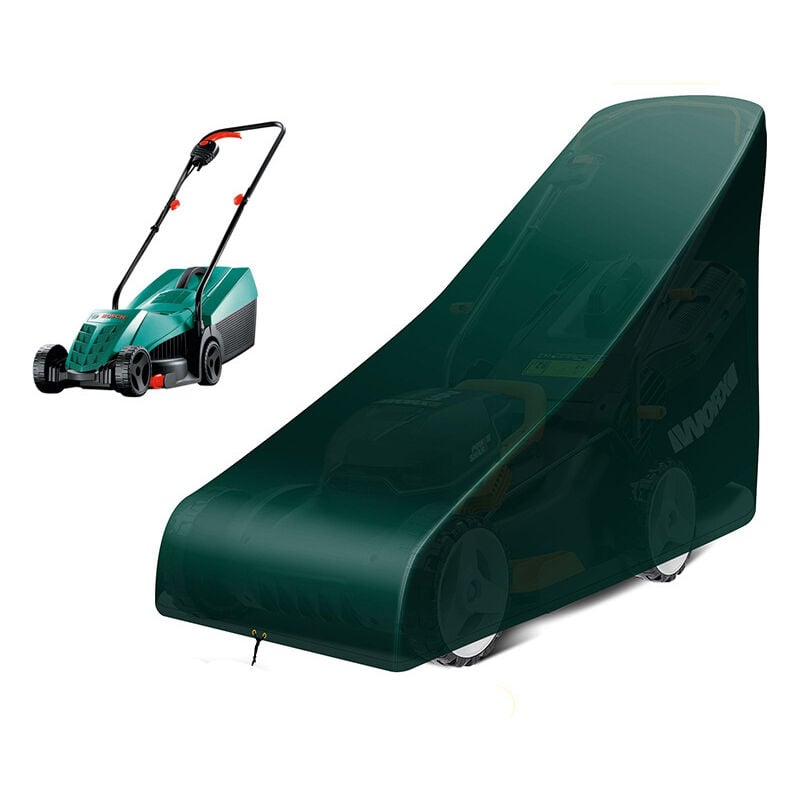 Housse pour Tondeuse à Gazon, imperméable avec Cordon d'ourlet réglable, Coupe-Vent, Anti-UV, 140 x 56 x 103 cm (l x l x h) - Csparkv