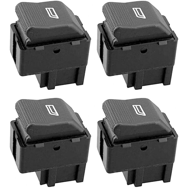 Csparkv - Interrupteur de lève-vitre électrique de 4 pièces avec bouton latéral simple oem 6X0 959 855B 6X0959855B pour vw Lupo Polo - Seat Cordoba