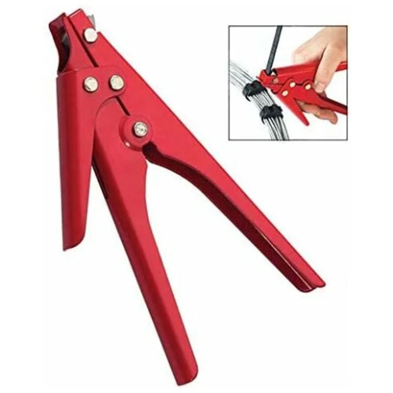 Image of Csparkv - Kabelbinder-Spann- und Schneidzange – Kabelbinderzangen-Werkzeug