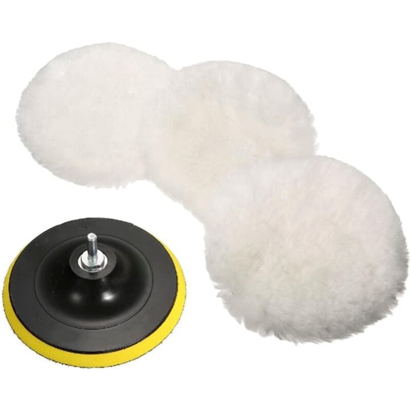 Csparkv - Kit de tampons de polissage professionnels 5 pièces 7 pouces 180 mm avec adaptateur de foret M14 pour le ponçage, le polissage, le cirage