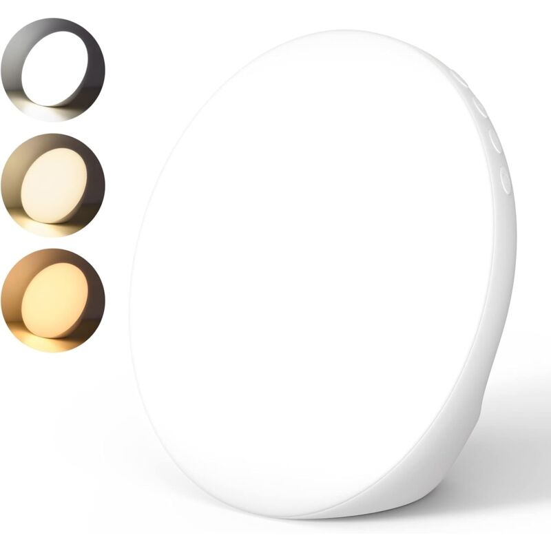 Lampe lumière du jour 10 000 lux, lampe de luminothérapie avec couleurs de lumière réglables, réglages de luminosité et de minuterie, lampe solaire