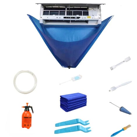 CSPARKV Lavage pour climatiseur - Kit Nettoyage Mural qualité supérieure - Sac Service pour climatisation avec Tuyau d'eau pour Mini-unités AC divisées