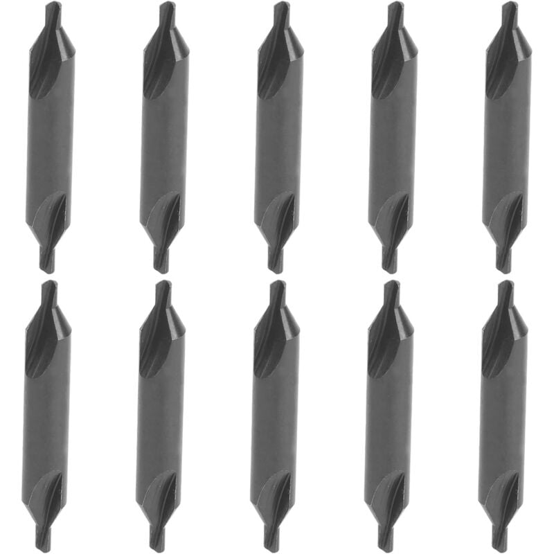 Lot de 10 forets combinés en acier rapide résistant à l'usure pour perceuse d'établi, fraiseuse - Csparkv