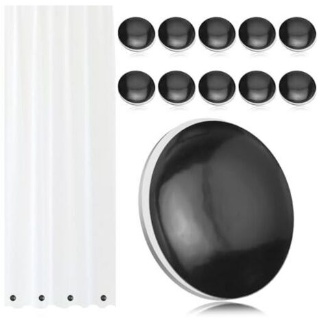 CSPARKV Lot de 10 Poids magnétiques pour Rideau de Douche, Poids de Rideau en Bas sans Couture, aimants lestés pour Doublure de Rideau de Douche, empêchent Le Rideau extérieur de s'envoler