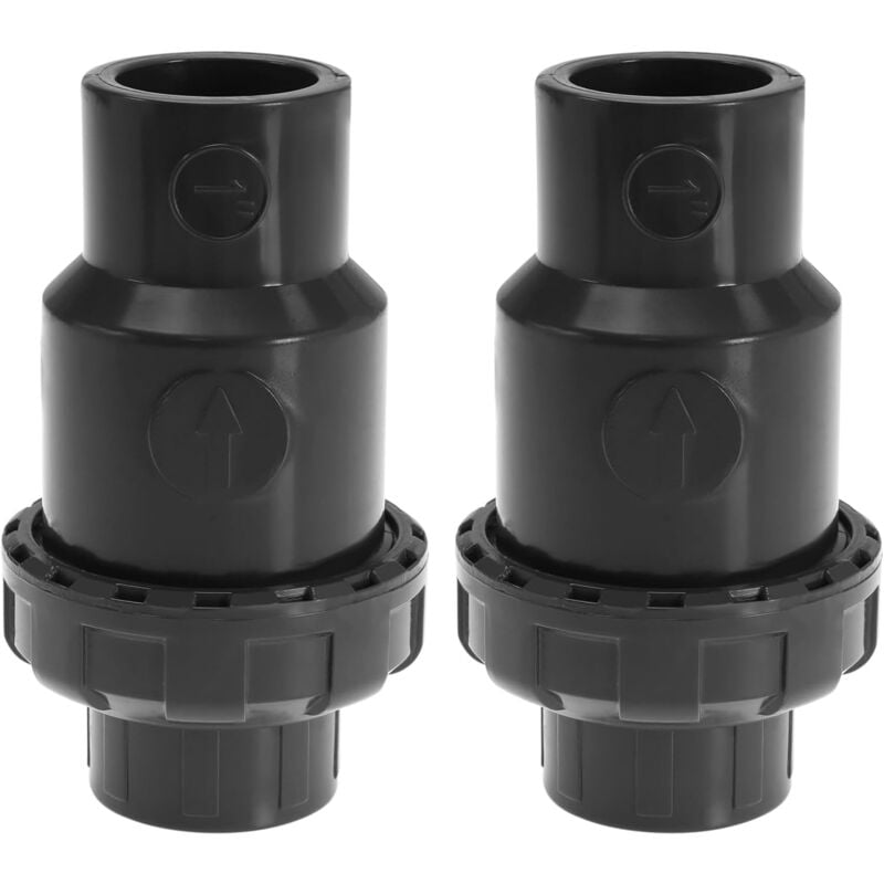 Csparkv - Lot de 2 clapets anti-retour intérieurs de 32 mm pour tuyau anti-retour en pvc gris