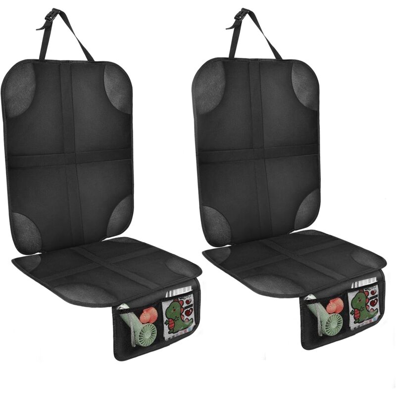 Csparkv - Lot de 2 protections de siège de voiture/auto pour enfants, imperméables et antidérapantes, compatibles avec 2 sacs de rangement pour suv,