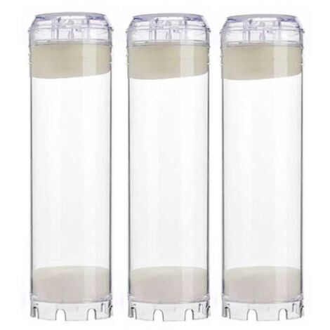 CSPARKV Lot de 3 Cartouches au Charbon Actif 10 pouces - Elimination du Chlore / Mauvais Goût et Odeurs pour l'Eau de Boisson