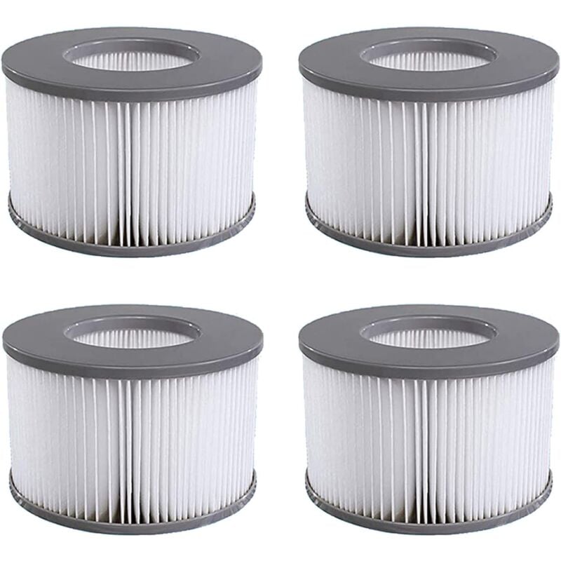 Lot de 4 Cartouches filtrantes de Rechange pour Piscine Gonflable pour Whirlpoal - Csparkv