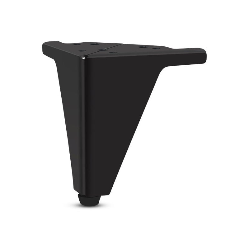 Csparkv - Lot de 4 Pieds en Métal - Pieds au Élégante Design pour Fauteuils et Armoires - Couleur Noir - Hauteur 100 mm
