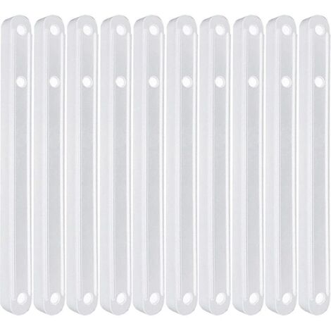 CSPARKV Lot de 5 paires de rails de tiroir en plastique pour tiroirs - Organiseur extensible - Outils de rangement pour tiroir de meubles (180 mm)