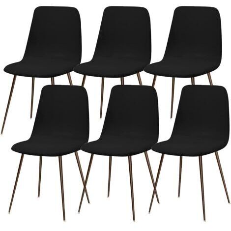 Csparkv – Lot de 6 housses de chaise lavables en polyester et spandex – Taille universelle – Protection contre taches et usure – Décoration scandinave