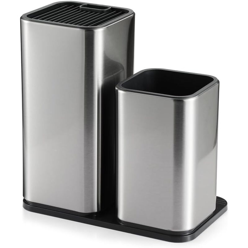 Csparkv - Messerblock universel, messerloser Messerhalter und Messer Schere Organizer, peu encombrant et facile à nettoyer/enlever pour la maison, le