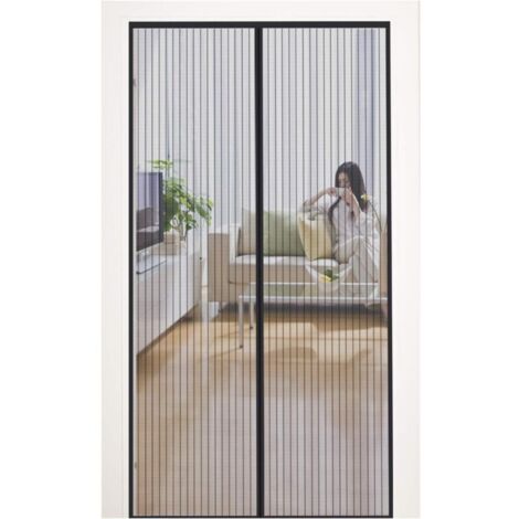 CSPARKV Moustiquaire Porte Magnétique 80x210cm , Noir