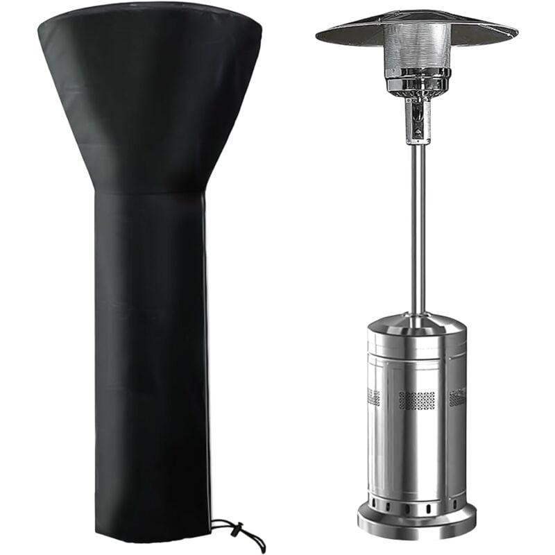 Csparkv - Noir Housses De Chauffage ExtéRieur: Couverture de Chauffe-Patio, Housse de Protection, Housse de Chauffage de Terrasse, Housse pour