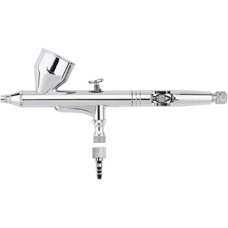 CSPARKV Pistolet pulvérisateur, Kit de stylo aérographe double Action, pistolet de maquillage, buse 0.3MM, brosse à Valve d'air G 1/8, Design Nail Art avec accessoires, Pistolet pulvérisateur de peint