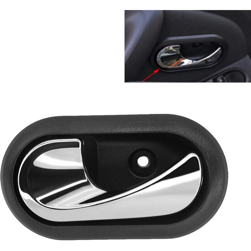 Csparkv - Poignées de porte intérieure de voiture pour le remplacement du bouton de porte intérieur 8200733848 2012-2016 gauche