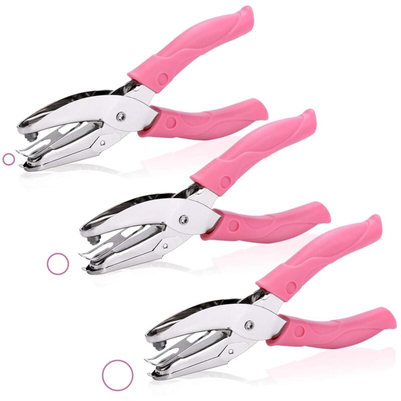 Csparkv - Poinçon De Poche, Pince à Perforatrice à Un Trou Pour Perforateur De Papier En Métal Avec Poignée Douce, Perforatrice Pour Bureau à