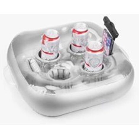 CSPARKV Porte-boissons gonflables – Structure stable pour piscine, support pour boissons, collations et smartphones – Fabriqué en PVC de haute qualité avec épaisseur 0,6 mm – Idéal pour l'été et les f