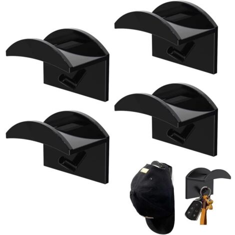 CSPARKV Porte/Crochet Mural Organisateur, Crochets de Chapeaux, Porte de Casquette, Adhésifs Crochets Muraux, Crochet à Chapeau, Mural Double Hook Porte-Chapeaux, Range Casquette, Porte Casquette Mura