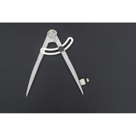 CSPARKV Rayon 250mm Compas en Acier au Carbone Professionnel Compass Pencil Grande Diviseur d'ailes en Cuir Outil Rotatif Séparateur d'ailes, Jauge de Marquage Industriel