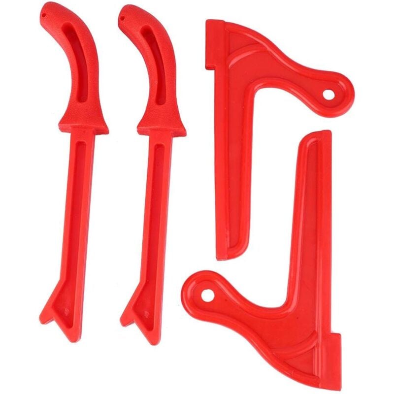 Csparkv - rouge)4Pcs Ensemble de poussoirs de sécurité Protection des mains pour scie circulaire à table Scies à ruban Outils de menuiserie de table