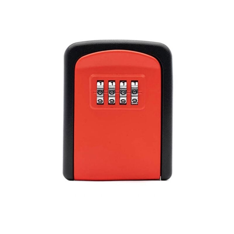 Csparkv - rouge)COFFRE à clés sécurisé mural 75 x 90 x 33 mm