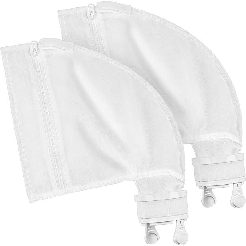 Csparkv - Sacs de Nettoyage de Piscine, Lot de 2 Sacs filtrants en Nylon avec Fermeture éclair avec Filtre de Rechange pour Nettoyeur de Piscine